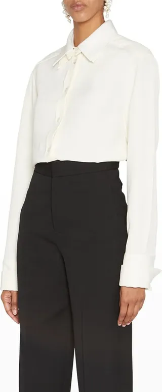 Mixed-Media Layered Shirt