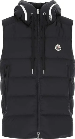 Moncler Logo Patch Zip-Up Hooded Padded Gilet