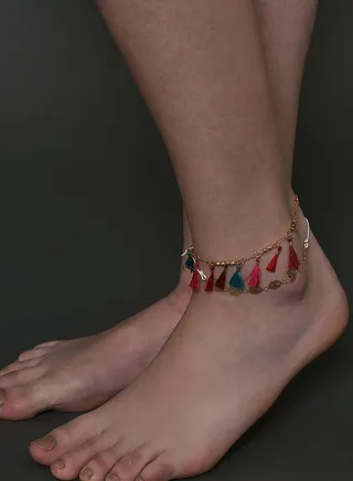 Pack of 2 Silver Plated Designer Anklet