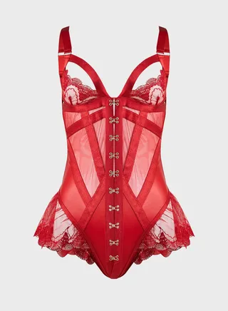 Strappy High Leg Body