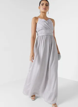 Strappy Dress With Ruched Detail