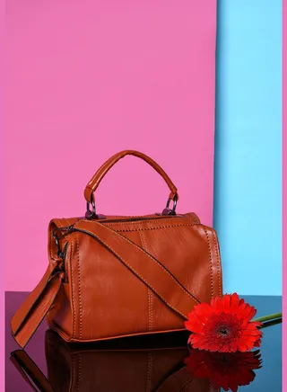 Solid Sling Bag with Zip Lock