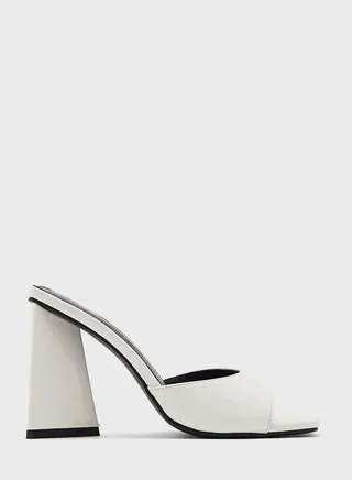 Flared Heel Mule
