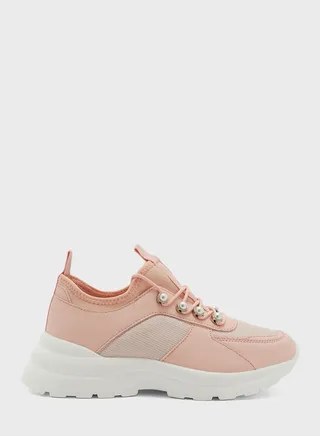 Pearl Detail Chunky Sneaker
