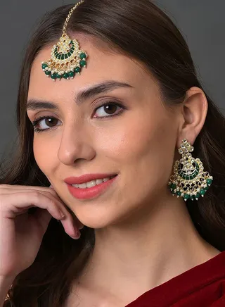 Gold-plated earrings set