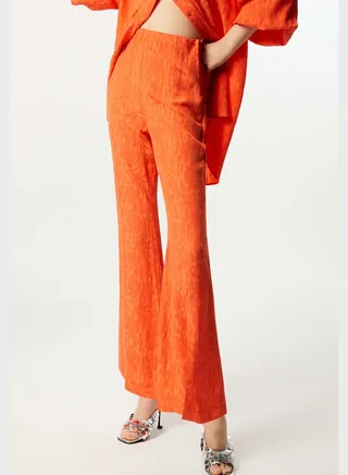 Side Slit High Waist Pants