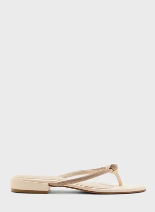 Cross Strap Flat Sandals