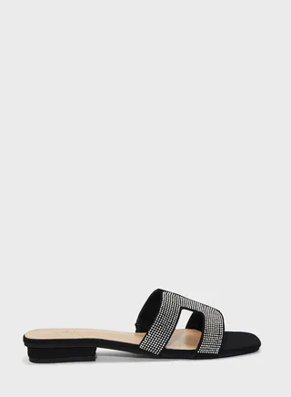 Embellished Flat Sandals