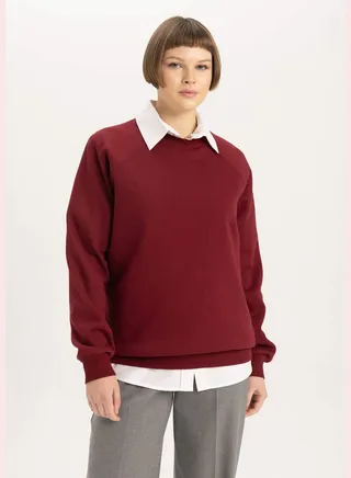 Basic Crew Neck Knitted Jumper