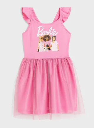Kids Barbie Tulle Midi Dress