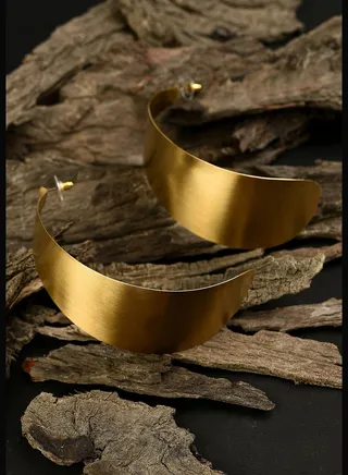 Gold Plated Designer Geometric Studs
