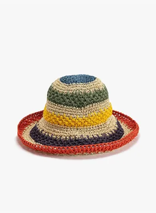 Straw Hat Fedora Colorful
