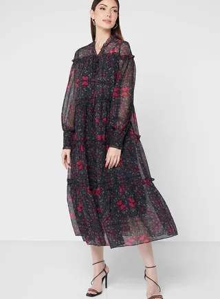 Ruffle Detail Dress