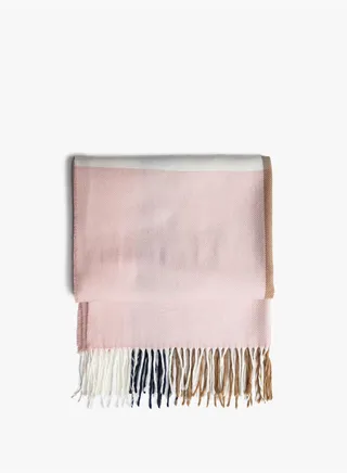 Patterned Scarf Tasseled