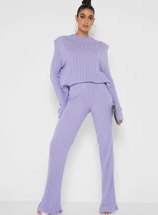Knitted Top & Pants Set