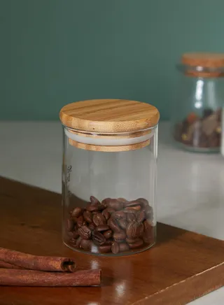 Storage Jar With Bamboo Lid 200Ml