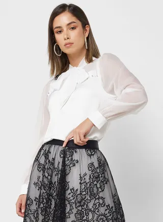 Embellished Tie Knot Top