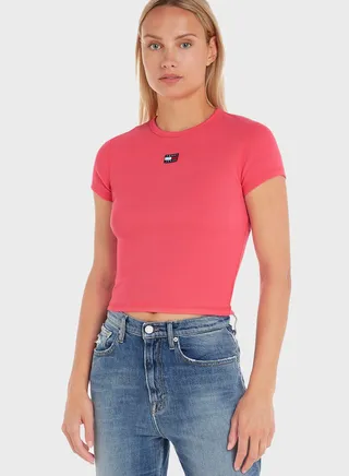 Crew Neck Logo T-Shirts