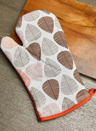 Orange Leaf Oven Glove