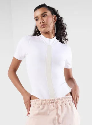 Adele High Neck Bodysuit