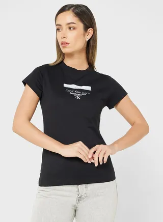 Crew Neck Logo T-Shirt