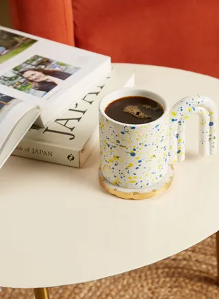 Speckle Abstract Handle Mug