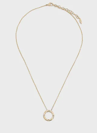 Stainless Steel Necklace With Crystals