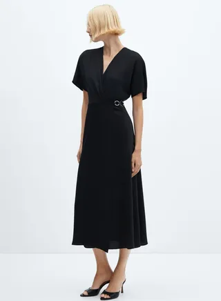 Surplice Neck Dress
