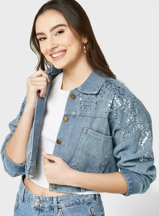 Embellished Denim Jacket
