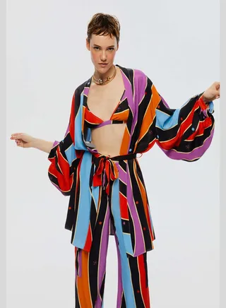 Balloon Sleeve Kimono