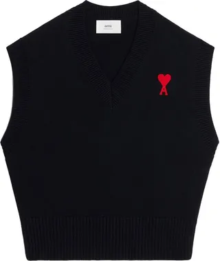 AMI PARIS- Ami De Coeur Wool Blend Vest