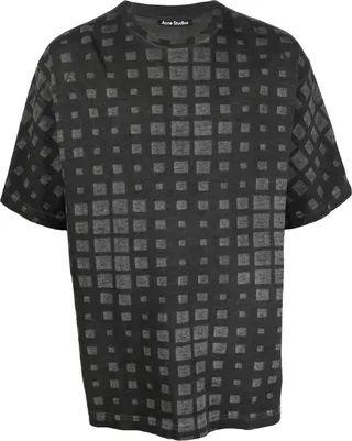 geometric-print cotton T-shirt