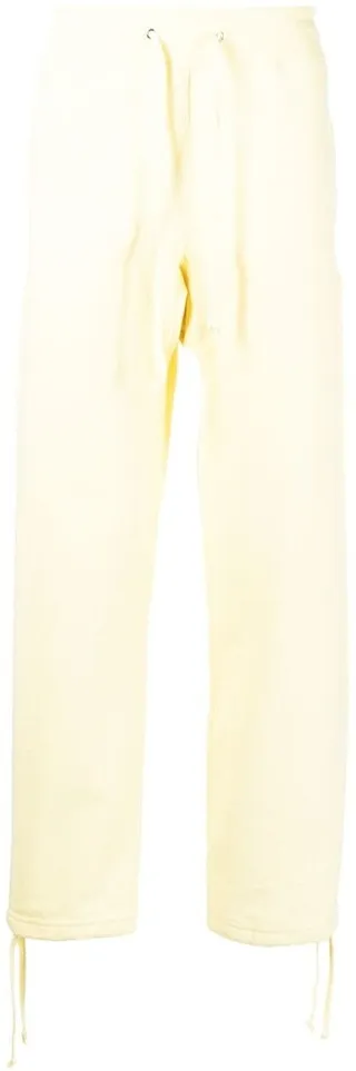 Drawstring-Waist Cotton Track Trousers