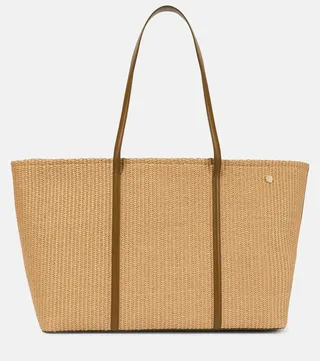 Carry Everything Large raffia tote