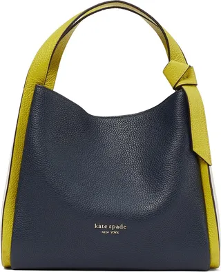 Knott Large Colorblock Leather Handbag