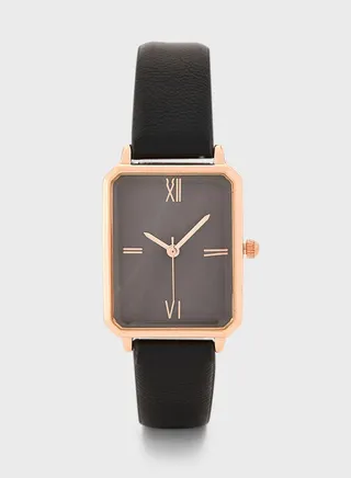 Mother of Pearl Dial Rectangle Watch