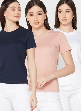 3 Pack Essential Crew Neck T-Shirt