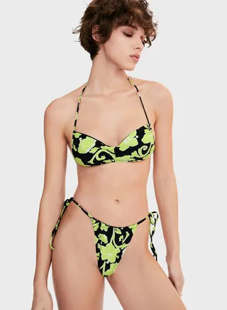 Printed Bikini Top