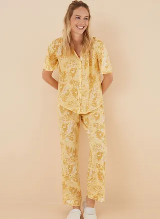 Printed Shirt & Pyjama Pants Set