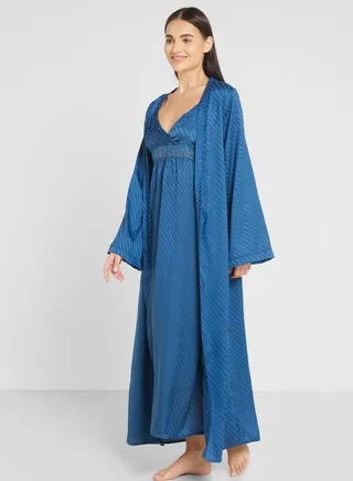Night Slip Dress With Robe
