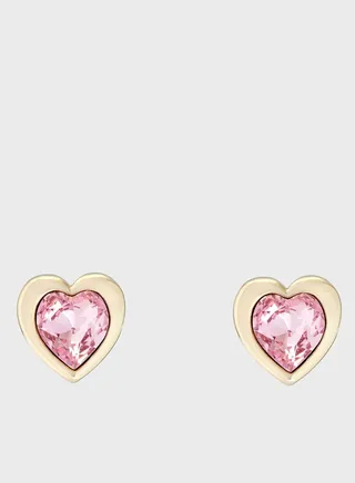 Han Crystal Heart Earrings