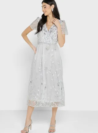 Embroidered Detail Dress