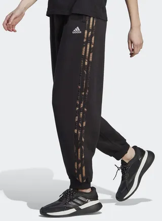 Vibrant Print 3-Stripes Joggers