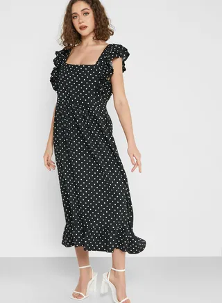 Printed Tiered Dress