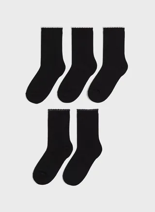 5 Pack High Knee Socks