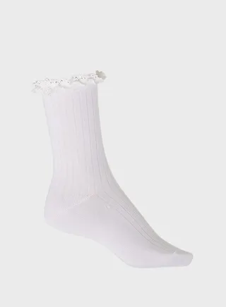 Ruffle Hem Socks