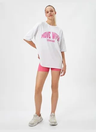 Printed Oversized Sport T-Shirt