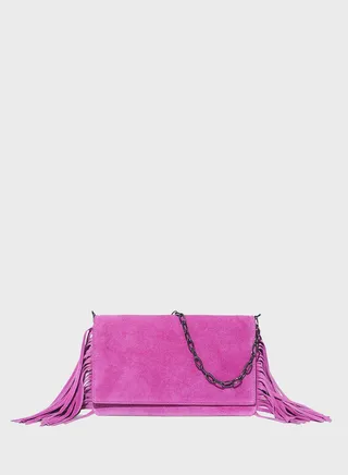 Fringes Leather Crossbody Bag