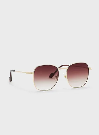 Rounded Aviator Sunglasses