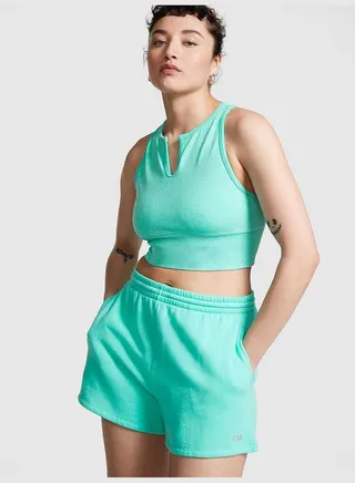 Seamless Split Neck Sports Bra